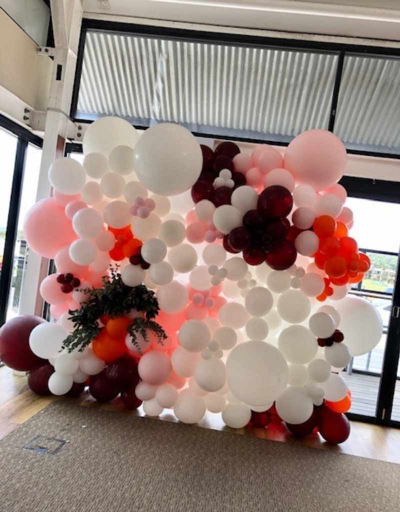 Coloured Balloon Wall for Hire in Newcastle NSW