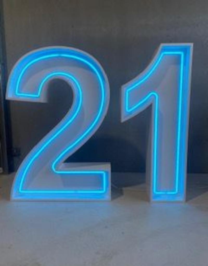 Light Up Numbers for Hire in Newcastle NSW