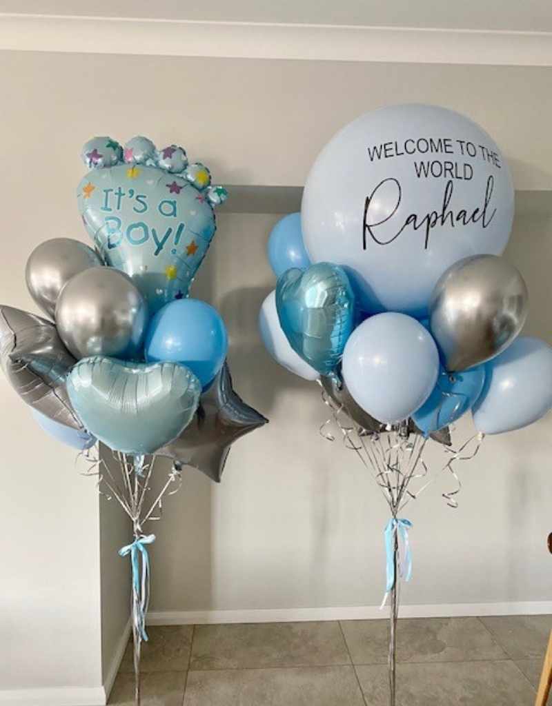Personalised Birth Balloons for Hire in Newcastle NSW