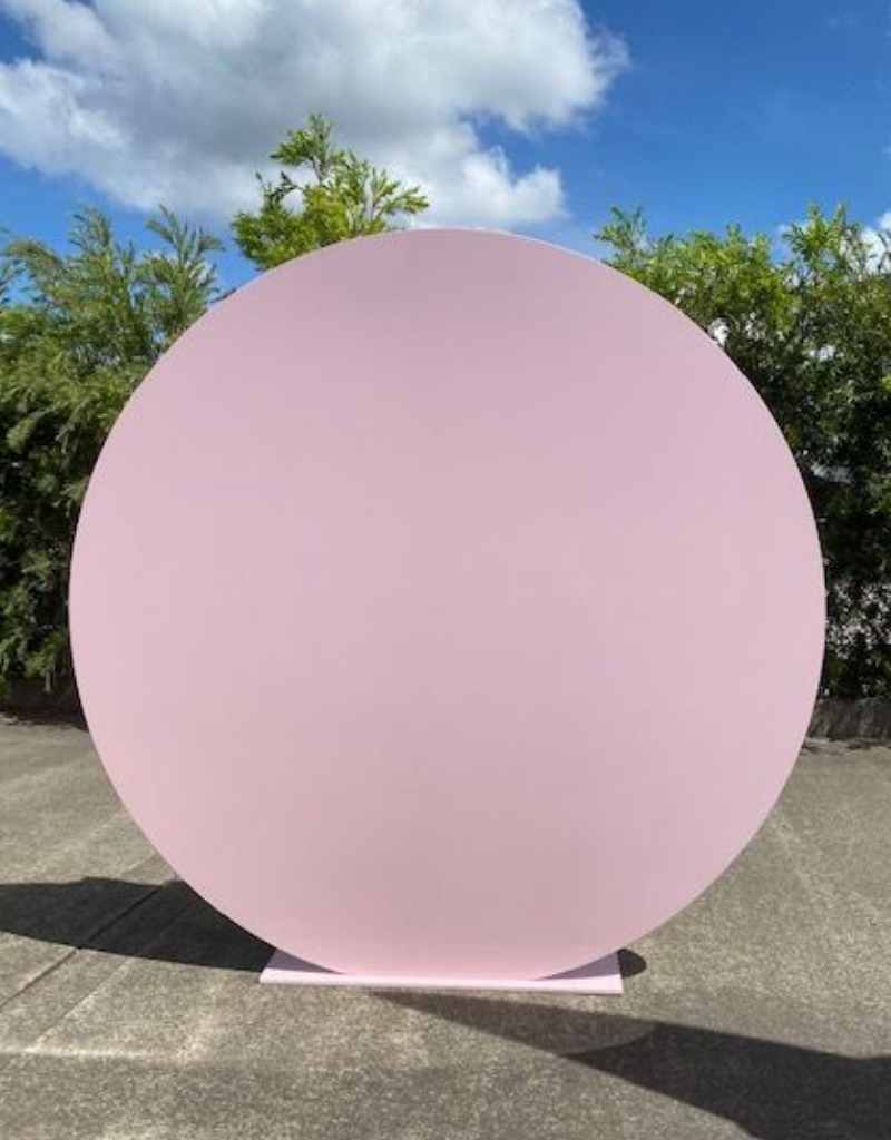 Pink Circle Backdrop for Hire in Newcastle NSW