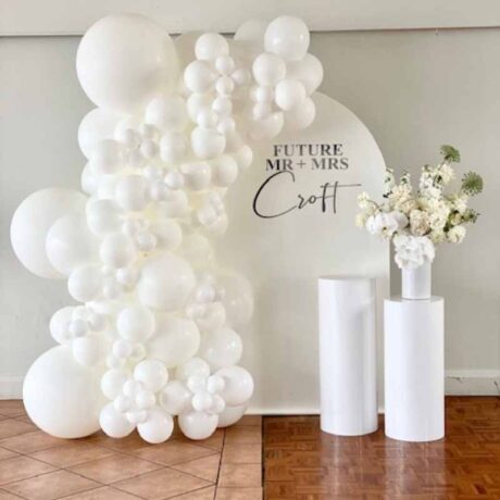 White Arch Backdrop for Hire in Newcastle NSW