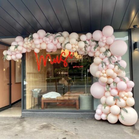Balloon Garland White for Party Hire in Newcastle NSW