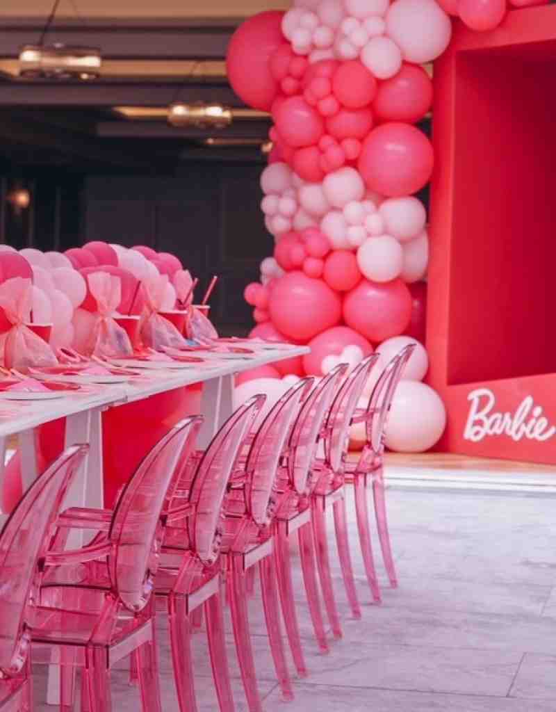 Kids Pink Ghost Chairs for Corporate Birthday Wedding and Party Hire in Newcastle NSW