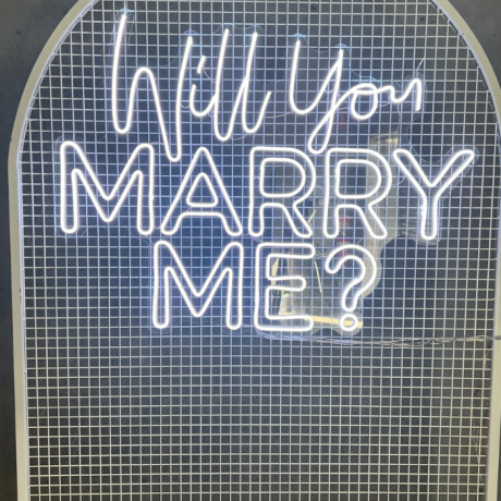 will you marry me neon