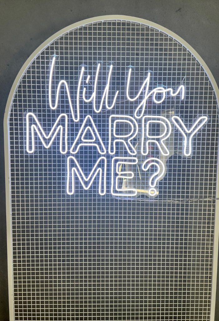 will you marry me neon